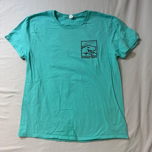 University Maryland Catholics Terps T-shirt Men's Large U of M College Top - Picture 3 of 7